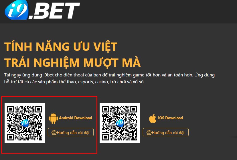 Tải app i9bet về máy Android